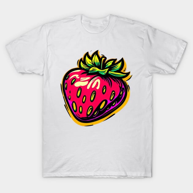 The Strawberry T-Shirt by Weird Lines